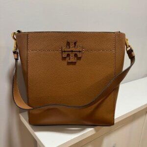 Tory Burch McGraw Bucket Bag in color Tiramisu